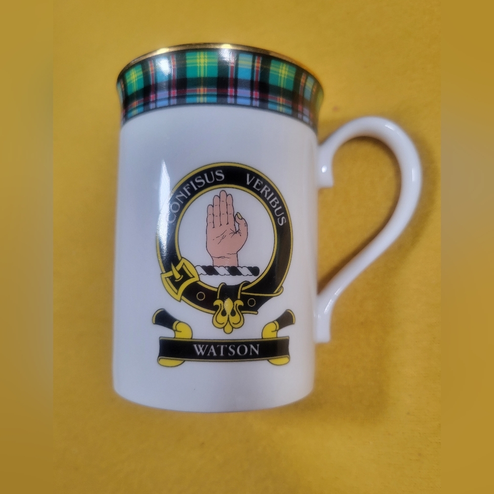 Watson Clan Scotcrest Bone China Mug